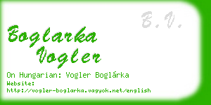 boglarka vogler business card